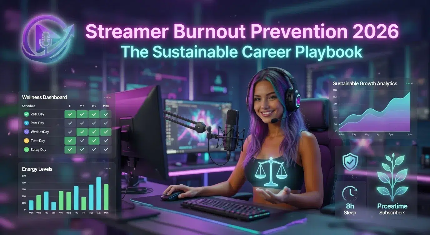 Streamer Burnout Prevention 2026- The Sustainable Career Playbook