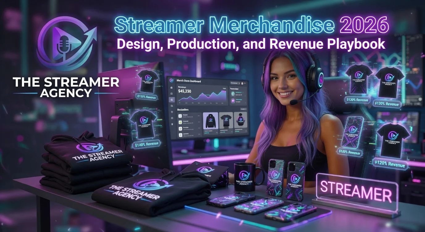 Streamer Merchandise 2026: Design, Production, and Revenue Playbook